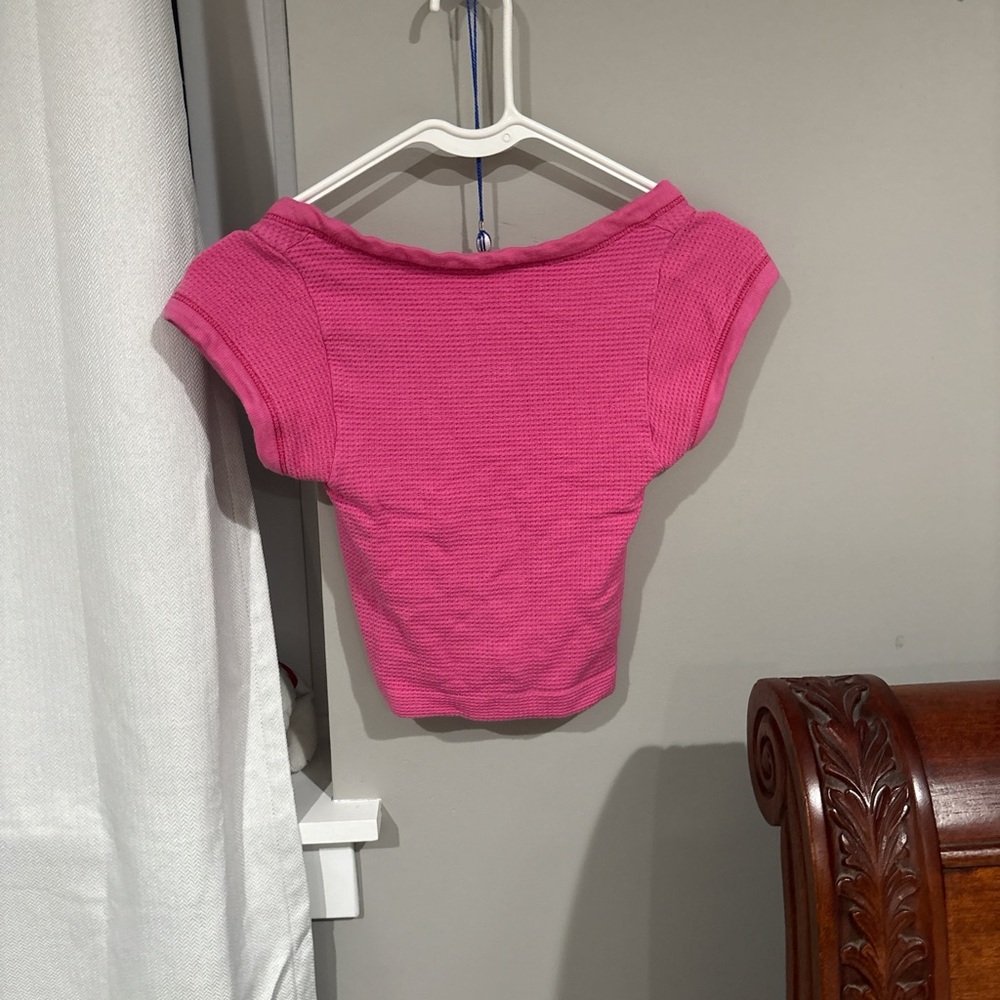 Pink Out From Under crop top